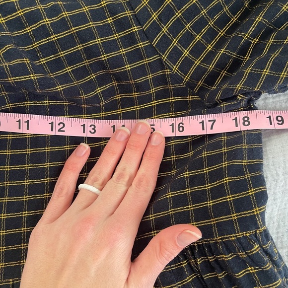 NWOT ULLA JOHNSON Midnight Navy Gold Dion Babydoll Dress 2 RARE - Picture 9 of 15